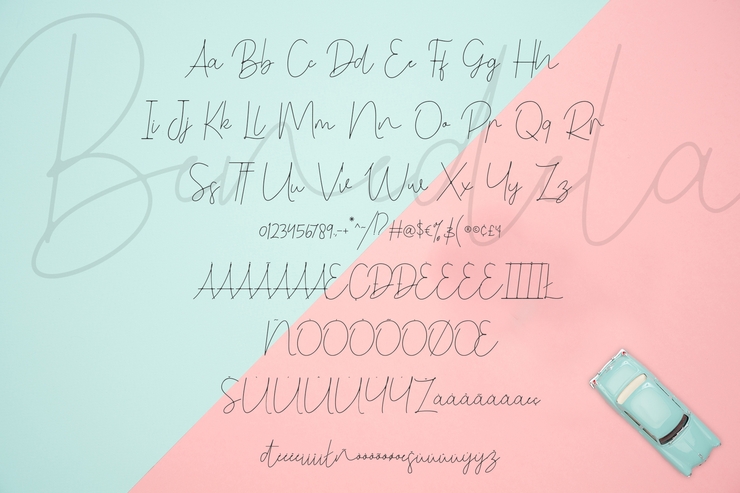 Benedela Signature字体 2