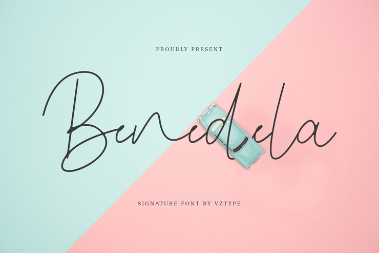 Benedela Signature字体 7