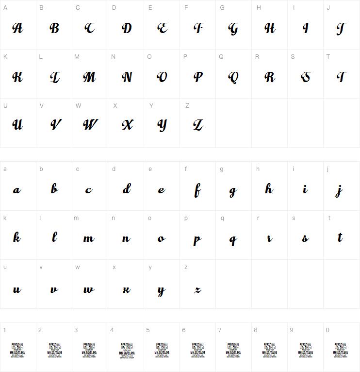 Elaya Script字体