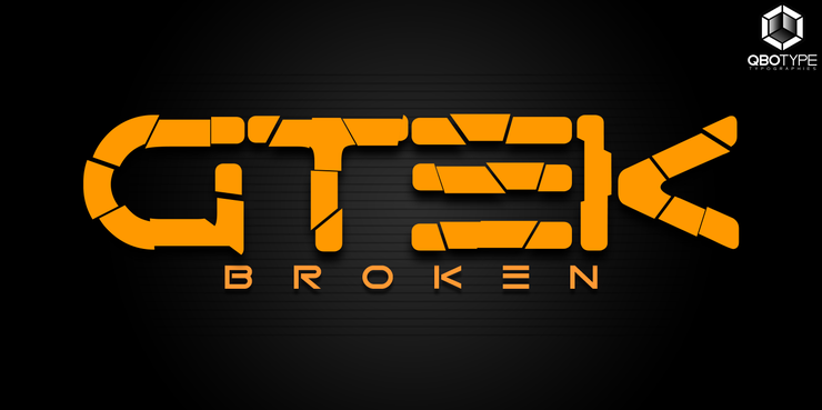 Gtek Broken字体 2