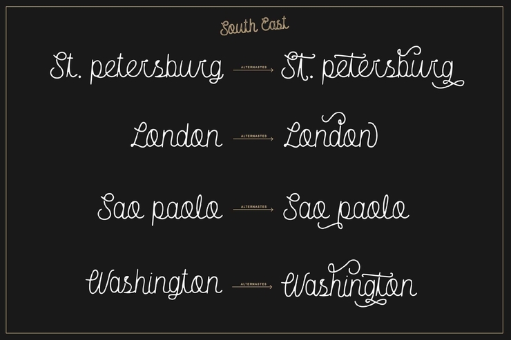 South East Rough字体 1