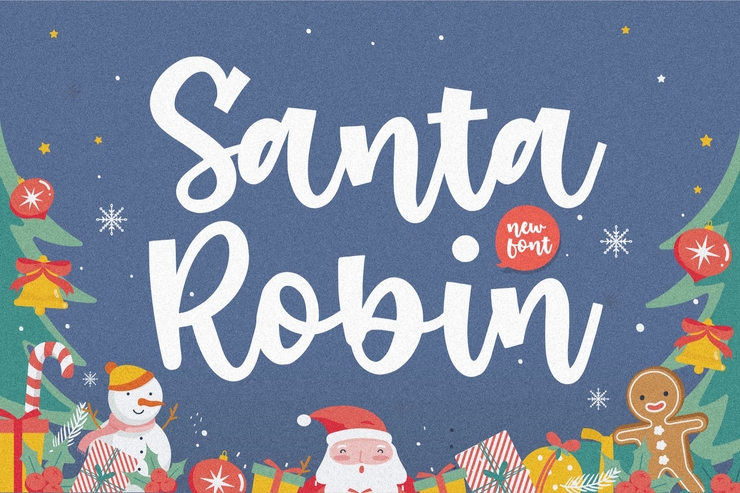 Santa Robin字体 1