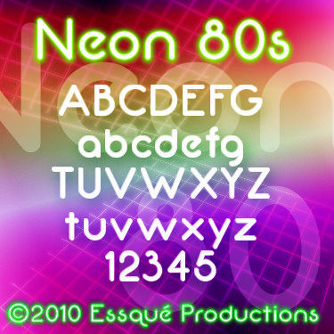 Neon 80s字体 2