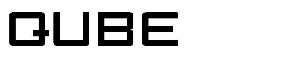 QUBE字体