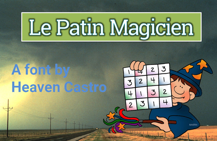 Le patin magicien字体 1