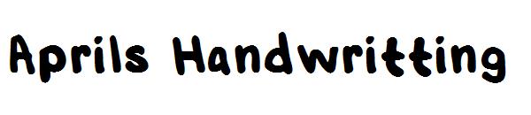 Aprils Handwritting字体