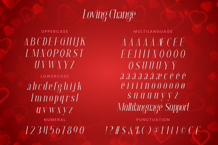 Loving Change字体 1