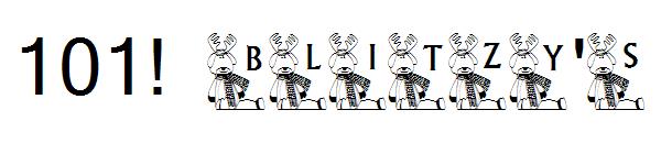 101! Blitzy\’s字体