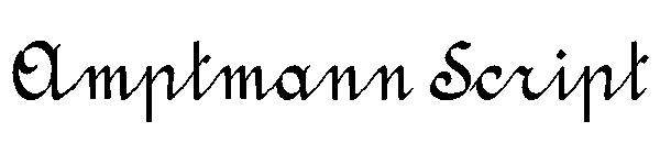 Amptmann Script字体