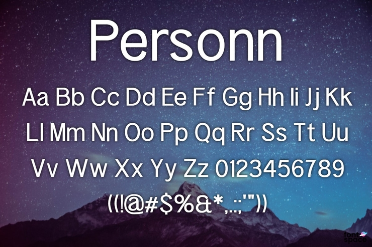 Personn字体 1