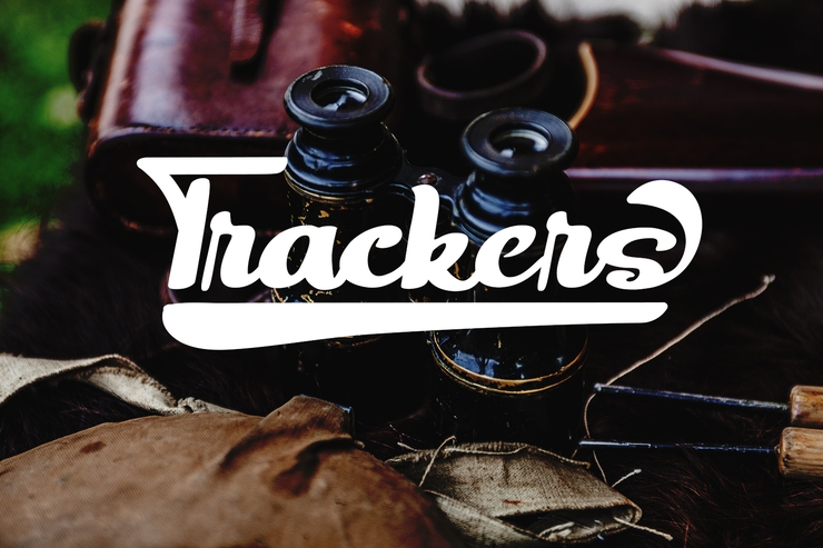 Trackers - Bold Script字体 2