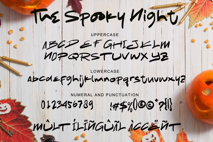 The Spooky Night字体 7