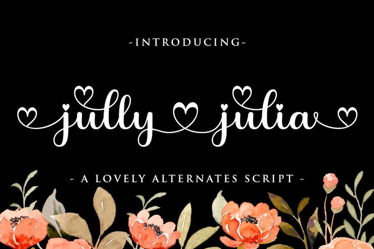 jully julia字体 1