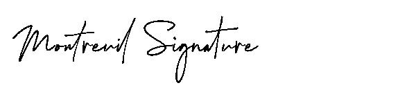 Montreuil Signature字体