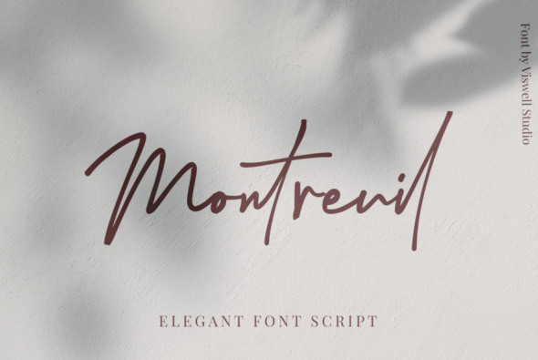 Montreuil Signature字体 9