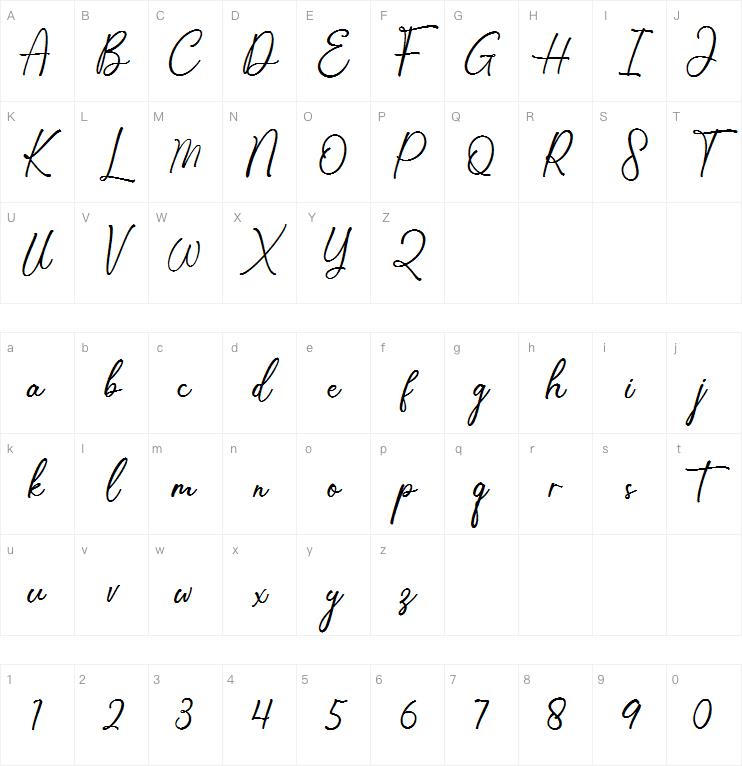 Mellisa Handwritten字体