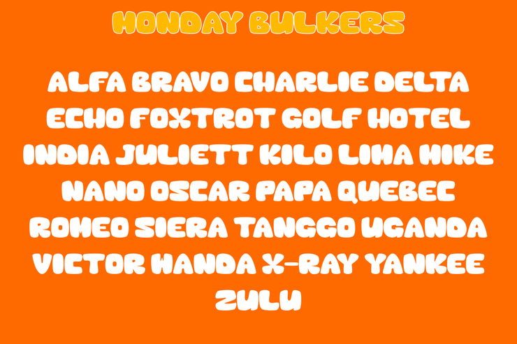 Monday Bulkers字体 4