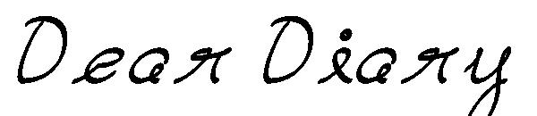 Dear Diary字体