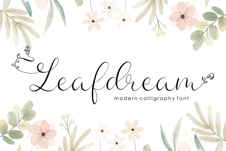 Leafdream字体 8