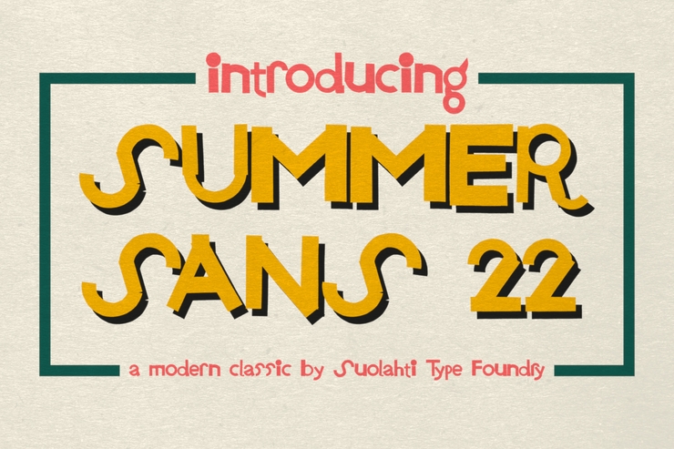 Summer Sans 22字体 5