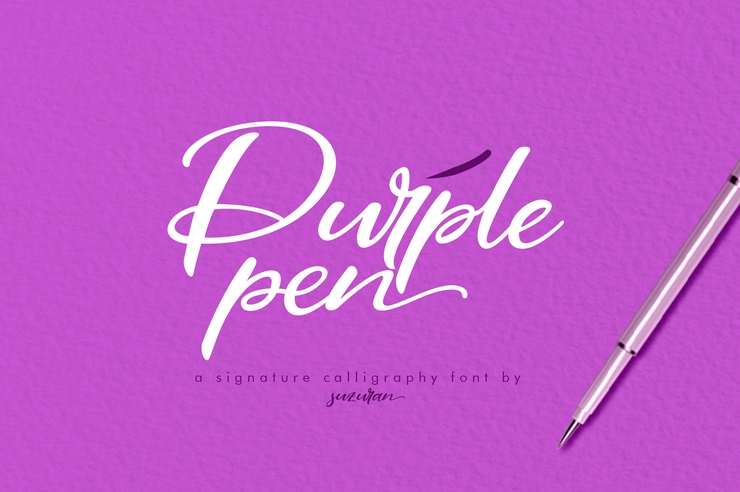 Purple Pen字体 1