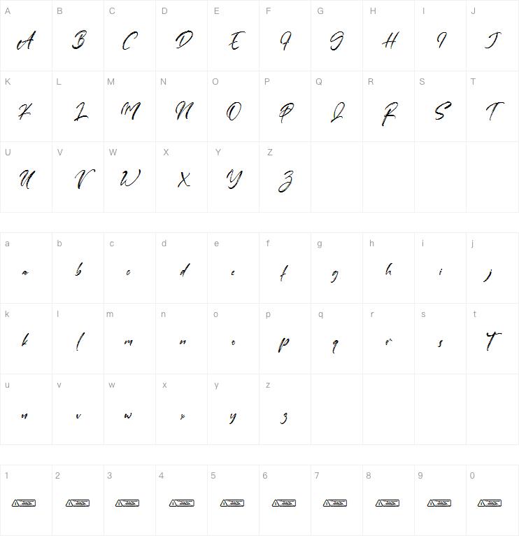 Clusters字体