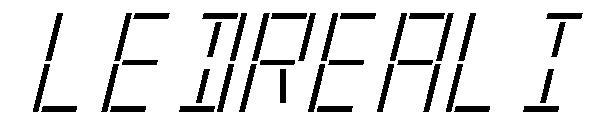 LedrealI字体