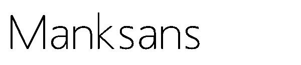 Manksans字体