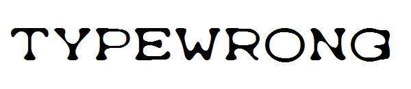 Typewrong字体