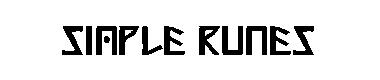 Simple runes字体