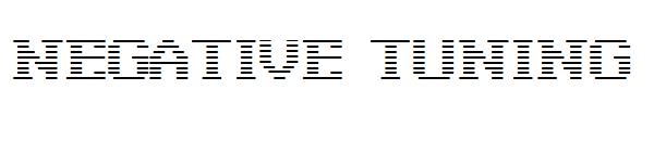 Negative Tuning字体