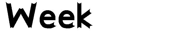 Week字体