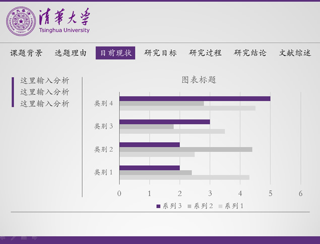 清华大学论文答辩通用ppt模板