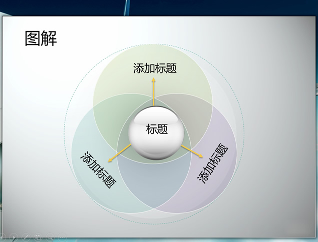 14套交叉型图解ppt图表下载