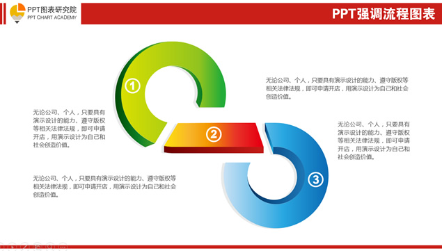 ppt强调流程图表