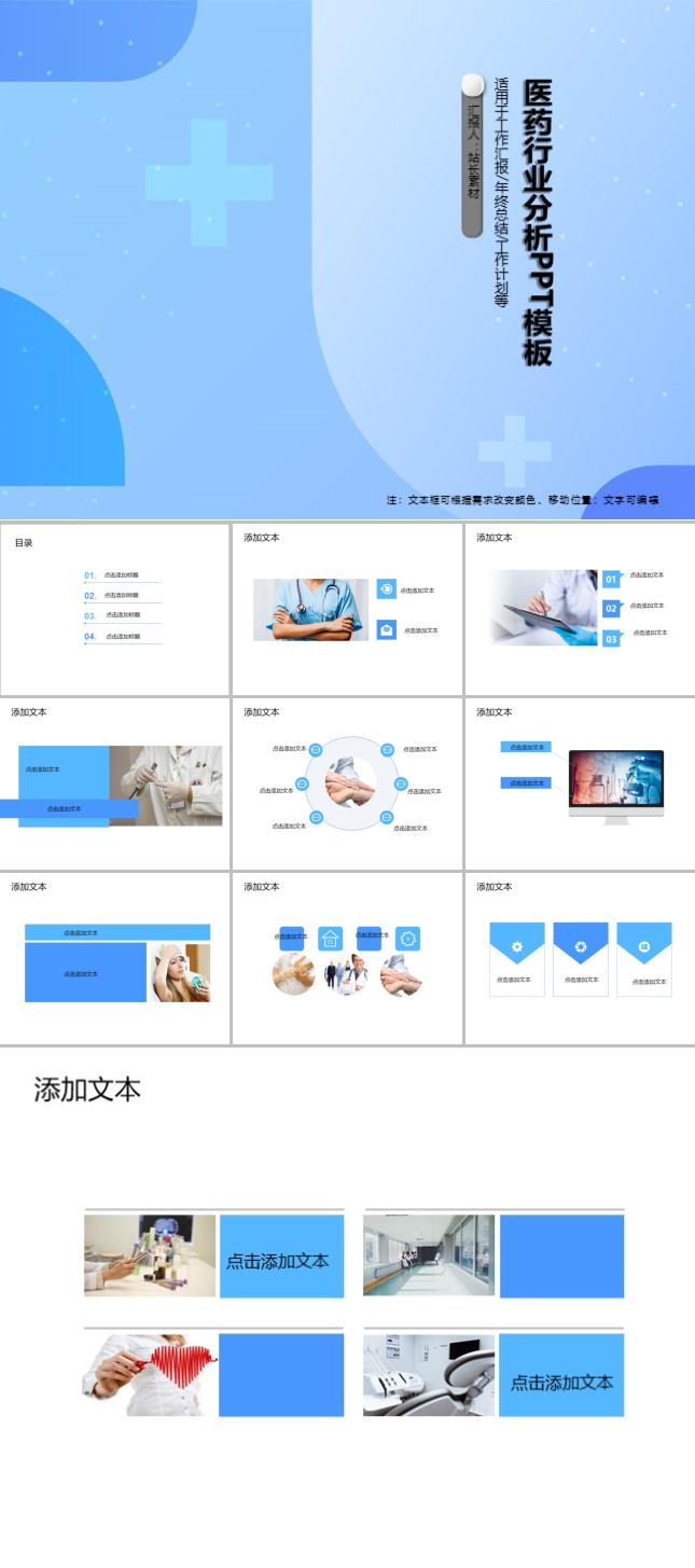 医药行业分析PPT模板