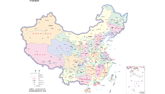 中国地图 各省地图 市辖区地图 PPT地图素材下载