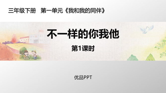 不一样的你我他PPT课件2