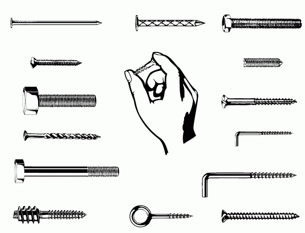 多款钉子矢量图下载