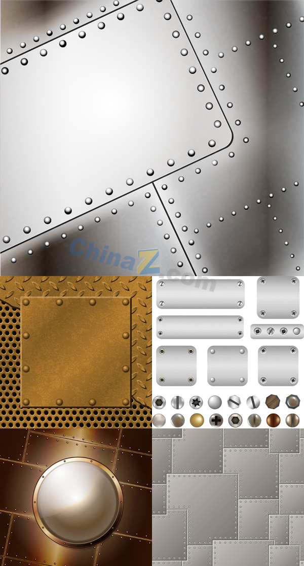 金属铆钉矢量素材下载