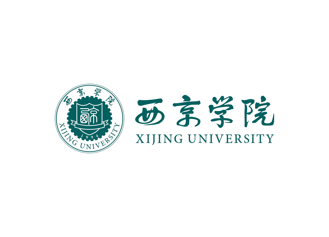 西京学院校徽标志矢量图