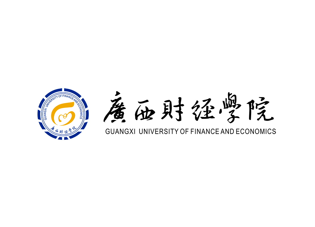 广西财经学院校徽标志矢量图