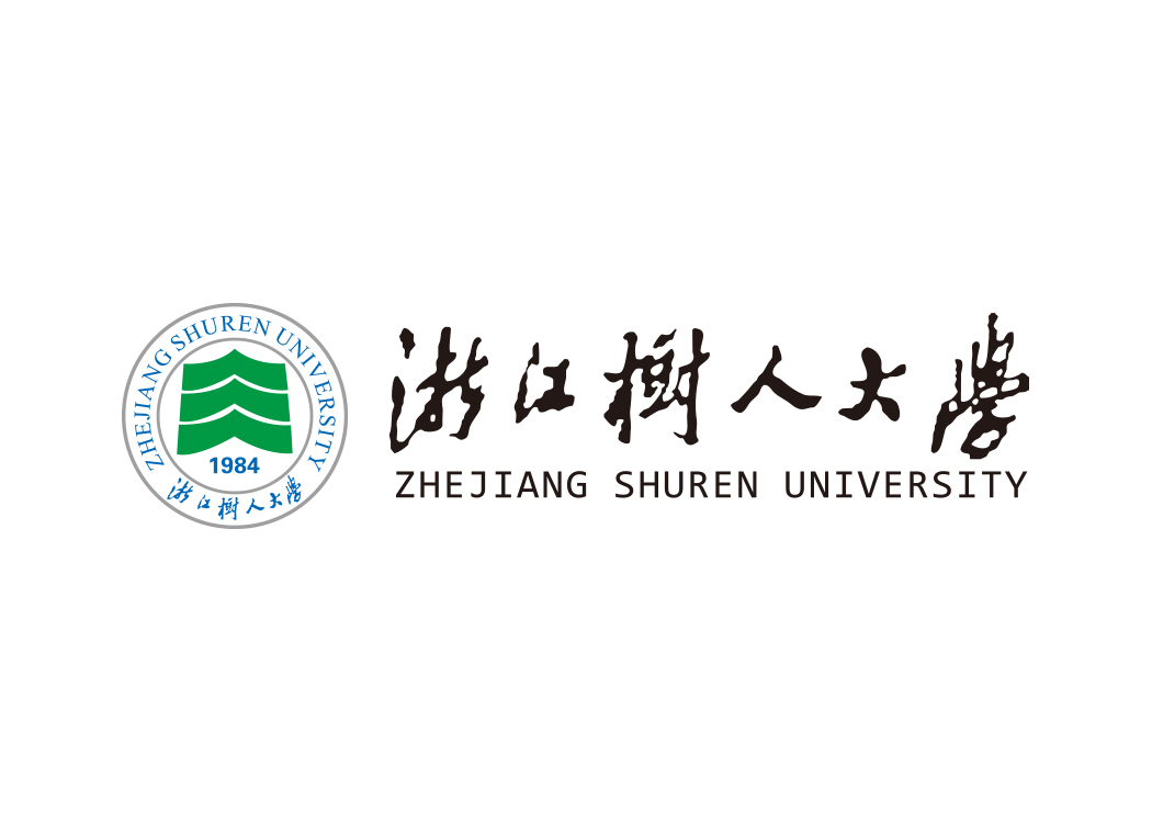 浙江树人大学校徽标志矢量图