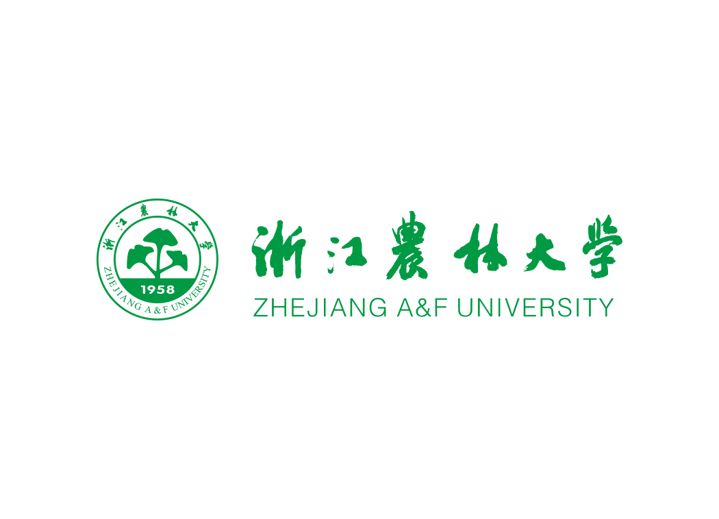 浙江农林大学校徽标志矢量图