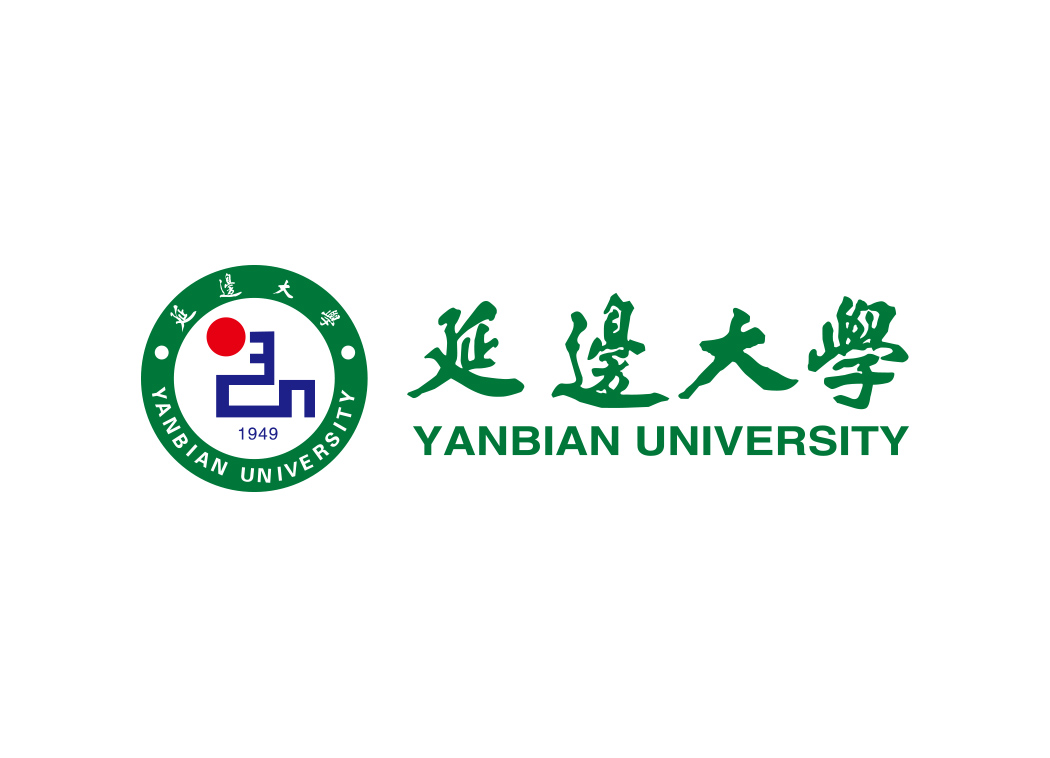 延边大学校徽标志矢量图