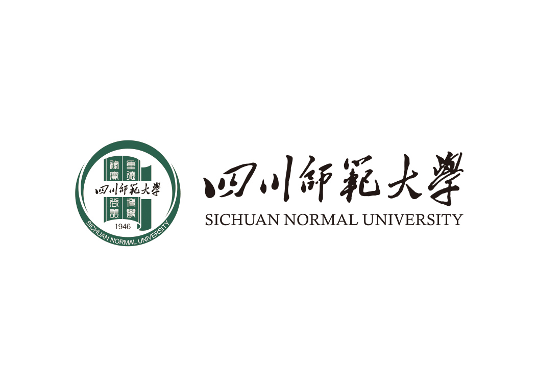 四川师范大学校徽标志矢量图