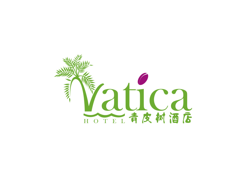 青皮树酒店logo标志矢量图