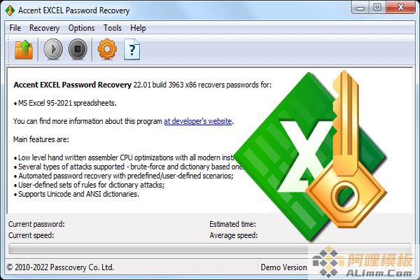 Accent Excel Password Recovery