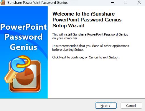 iSunshare PowerPoint Password Genius