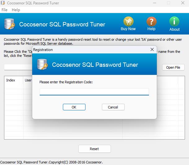 Cocosenor SQL Password Tuner